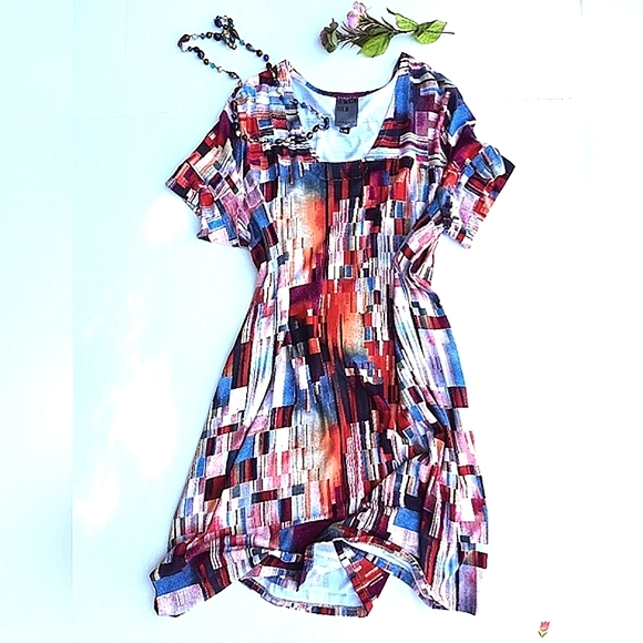 OU EMPEREUR OU RIEN Montréal Abstract Pattern Dress - Picture 5 of 9